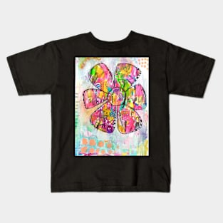 Expressive Floral Abstract Kids T-Shirt